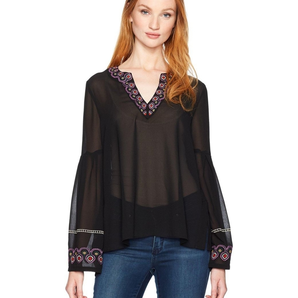 NWOT CATHERINE MALANDRINO BOHO EMBROIDERED